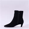 Pedro Anton Felicity Low Heel Ankle Boot - Black Suede